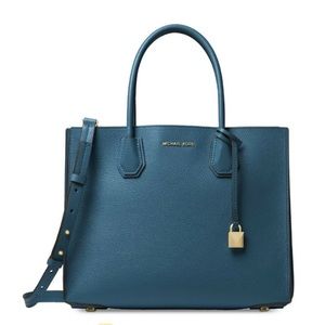 Mercer Large Pebbled Leather Accordion Tote